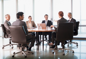 Business people meeting at table in conference room Home 1