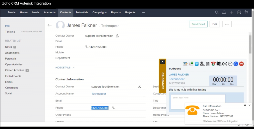 crm-integration-zoho CRM PBX CTI Integration 4