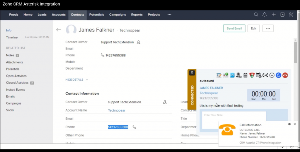 CRM PBX CTI Integration 4